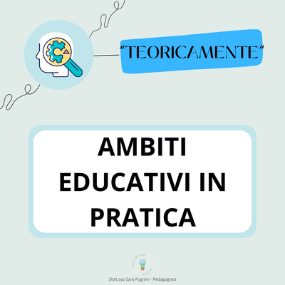PROCESSI EDUCATIVI IN PRATICA: AMBITI DEL PEDAGOGISTA
