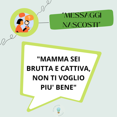"MAMMA SEI BRUTTA E CATTIVA, NON TI VOGLIO PIU' BENE"