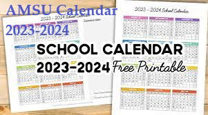 AMSU - University Calendar (Updated) 2023/2024 :