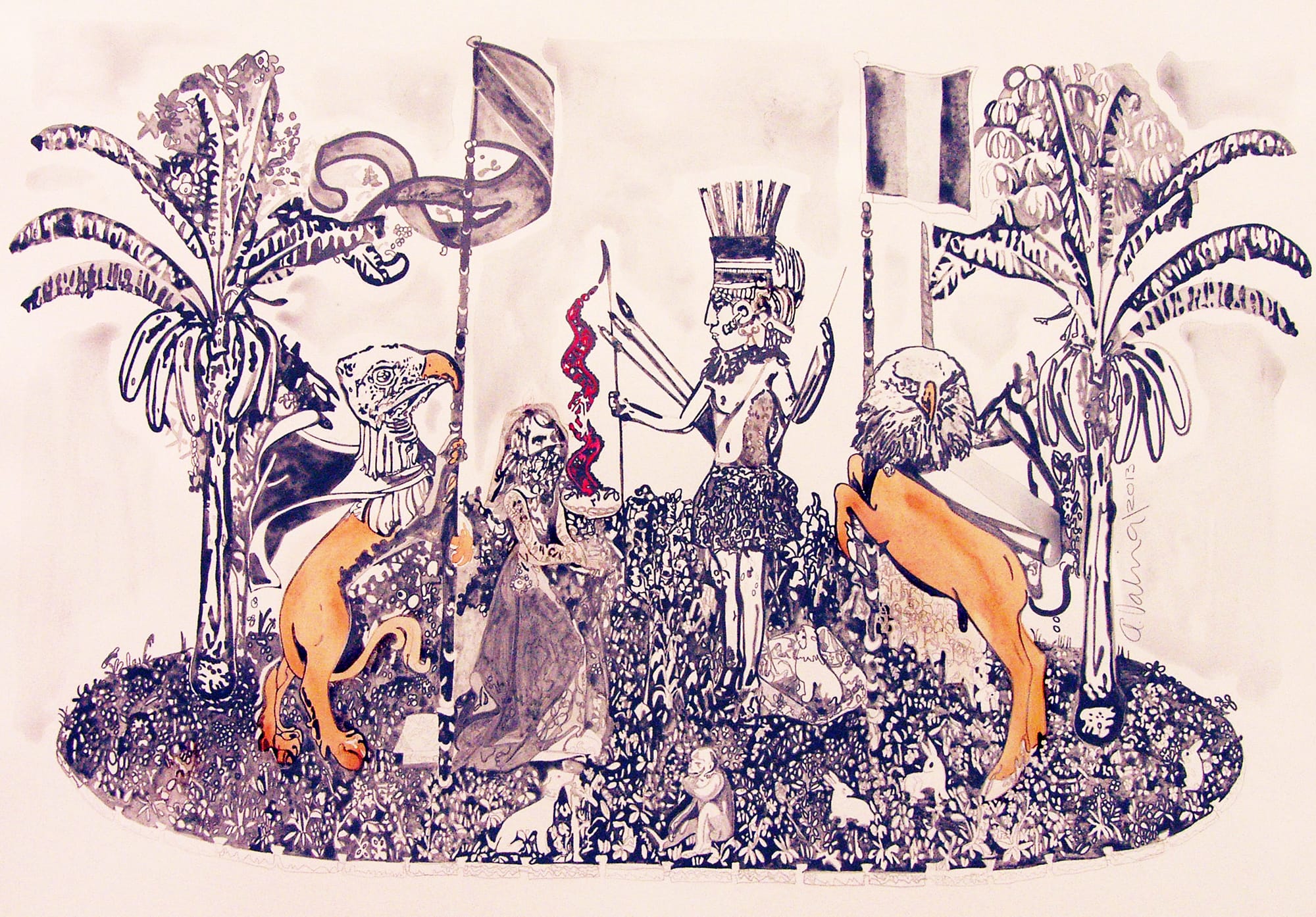 Ritual del Condor-Aguila Pramantha Art Gallery Calabria, Italy 2014