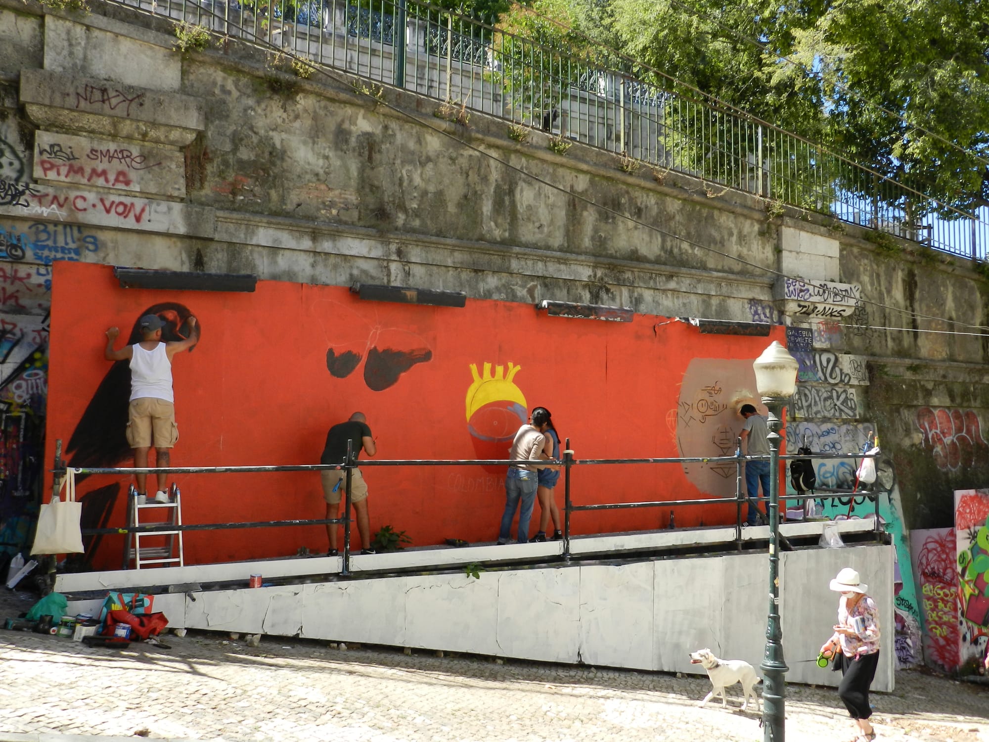 Colombia Despierta MURAL Colectivo COLOMBIAENPAZ Lisboa 2021