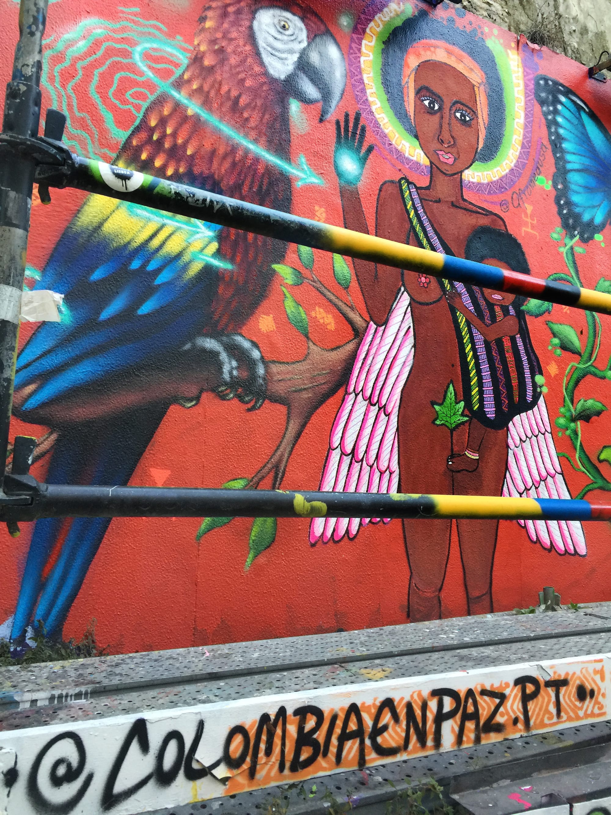 Colombia Despierta MURAL Colectivo COLOMBIAENPAZ Lisboa 2021