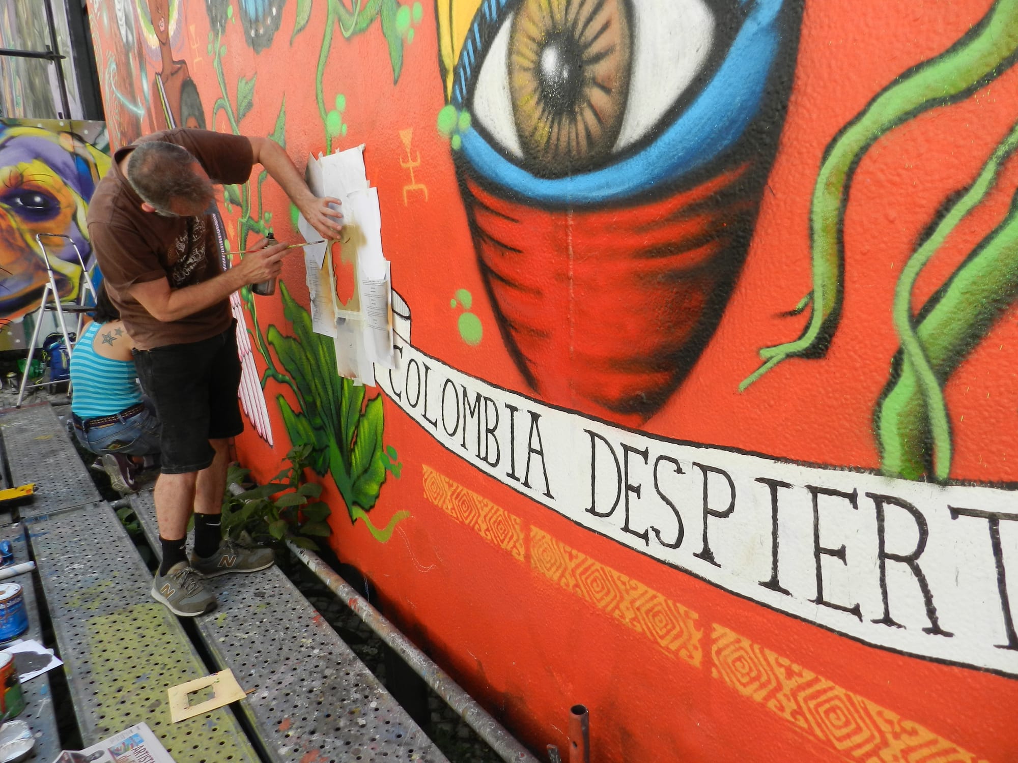 Colombia Despierta MURAL Colectivo COLOMBIAENPAZ Lisboa 2021