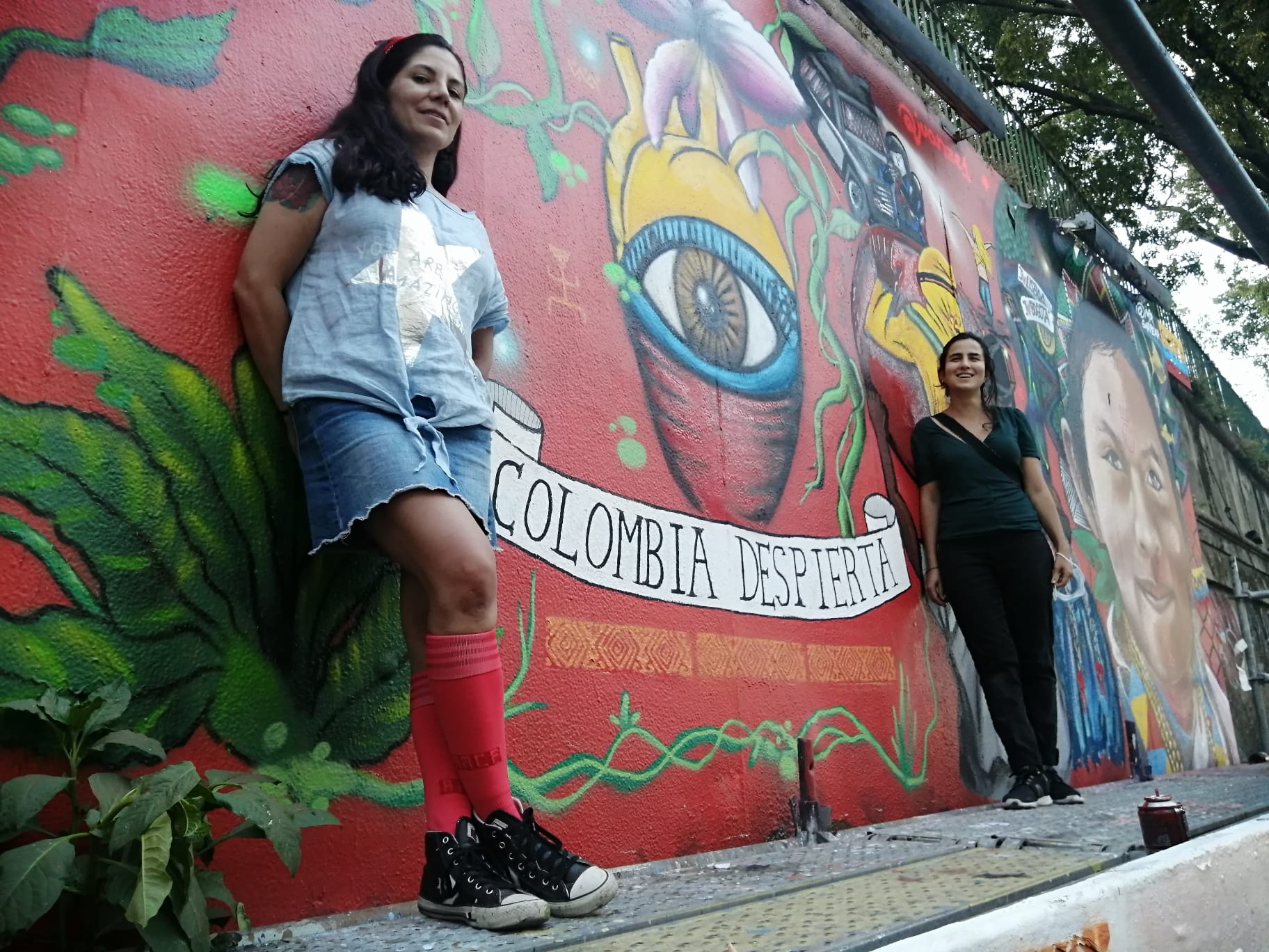 Colombia Despierta MURAL Colectivo COLOMBIAENPAZ Lisboa 2021