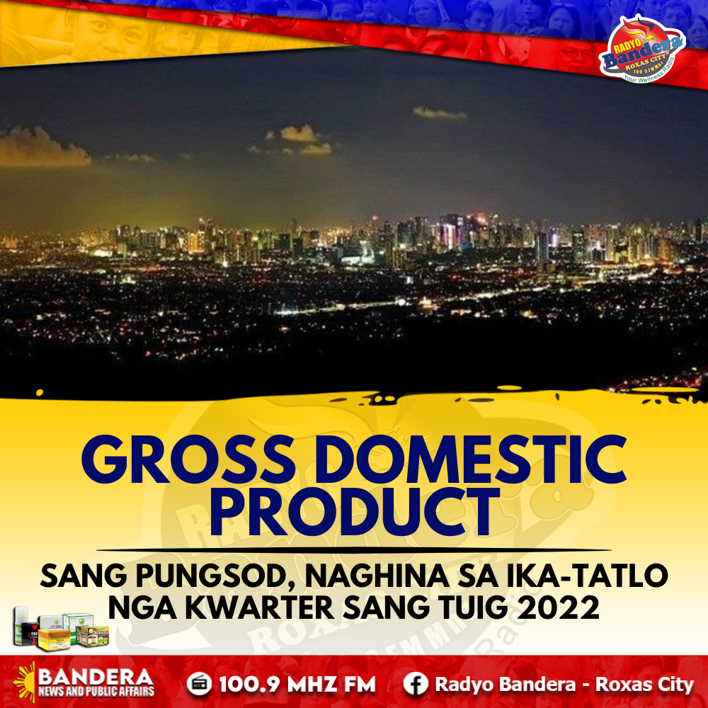 NEGOSYO | GROSS DOMESTIC PRODUCT SANG PUNGSOD, NAGHINA SA IKA-TATLO NGA KWARTER SANG TUIG 2022