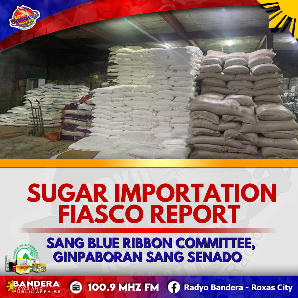 NATIONAL | SUGAR IMPORTATION FIASCO REPORT SANG BLUE RIBBON COMMITTEE, GINPABORAN SANG SENADO