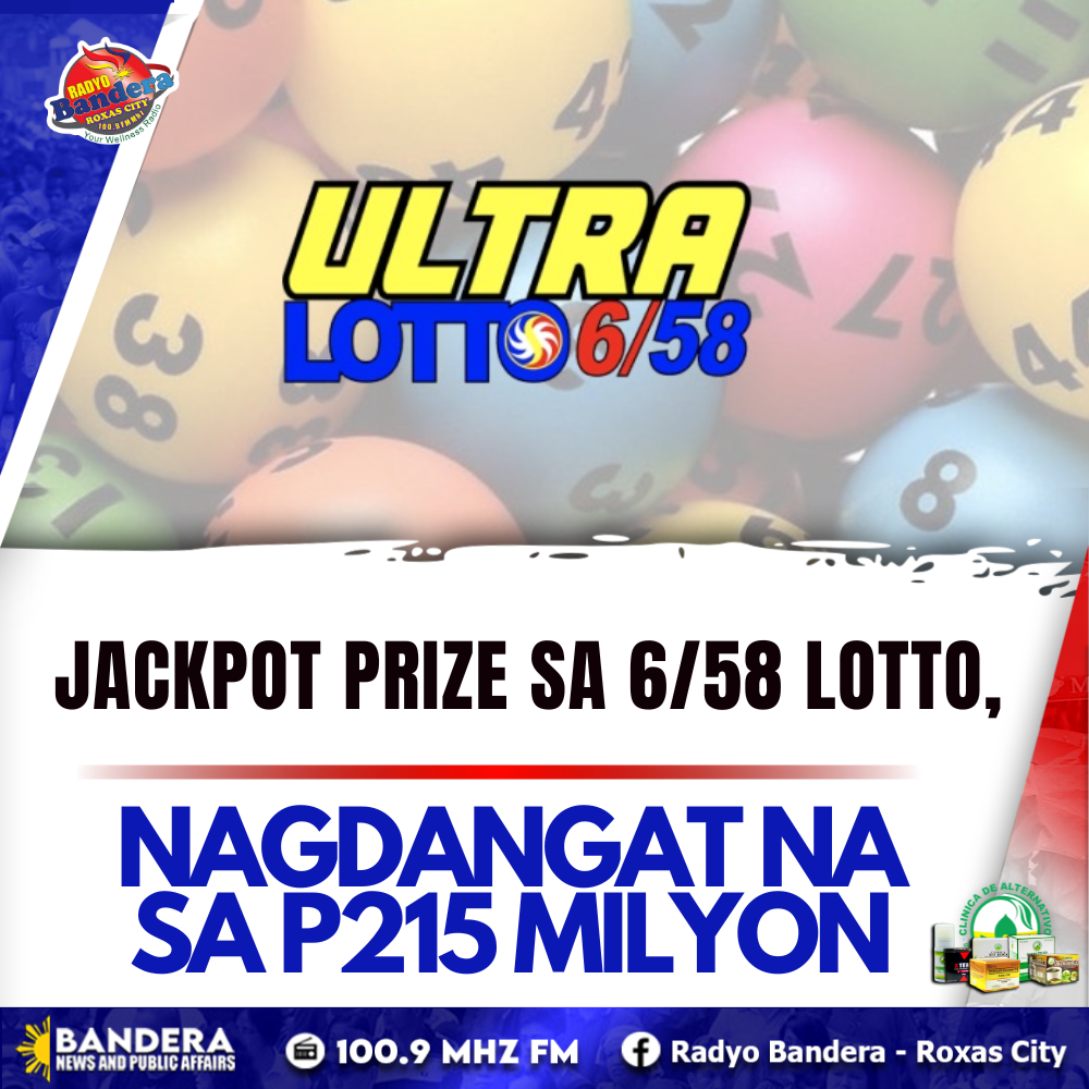 NATIONAL | JACKPOT PRIZE SA 6/58 LOTTO, NAGDANGAT NA SA P215 MILYON