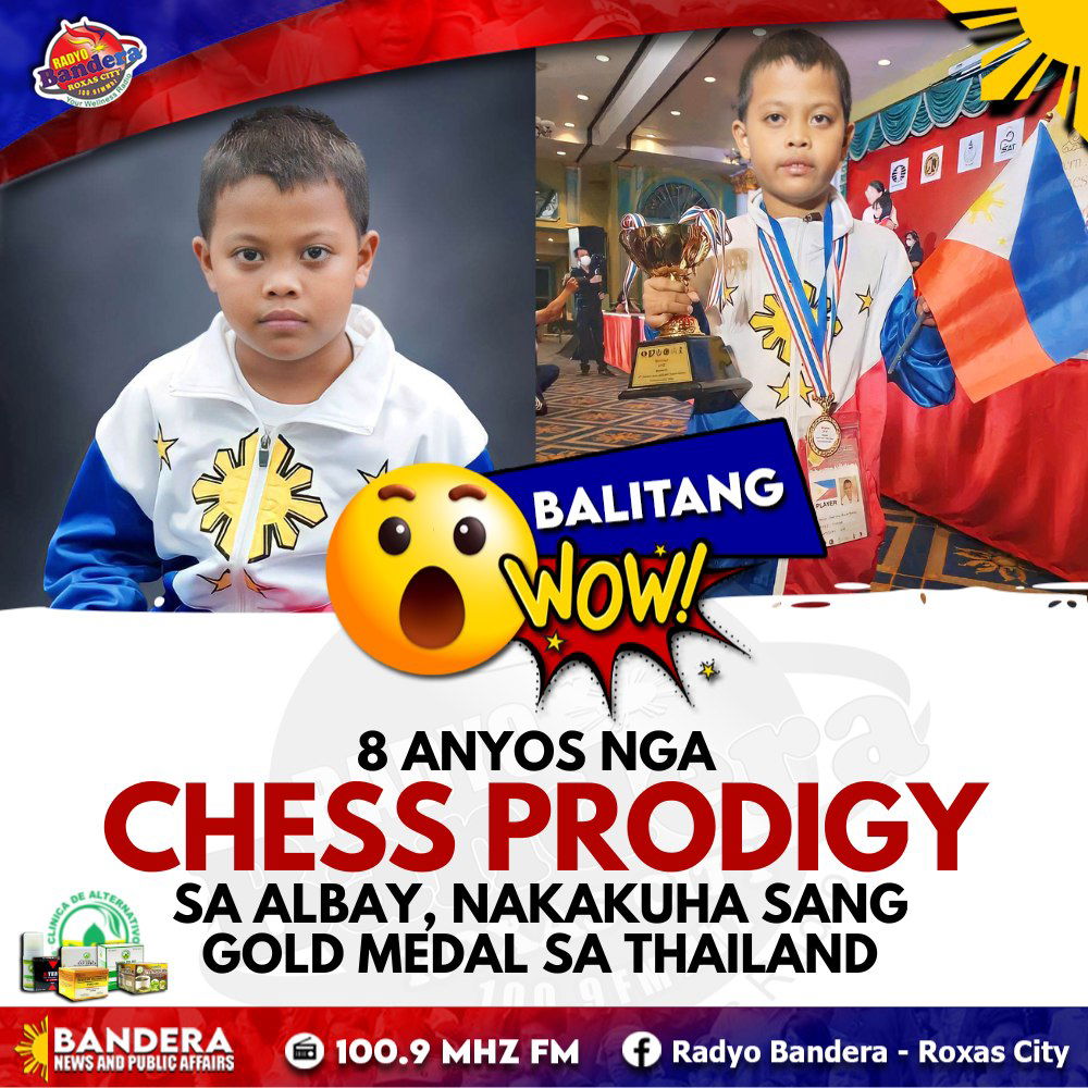 BALITANG WOW | 8 ANYOS NGA CHESS PRODIGY SA ALBAY, NAKAKUHA SANG GOLD MEDAL SA THAILAND