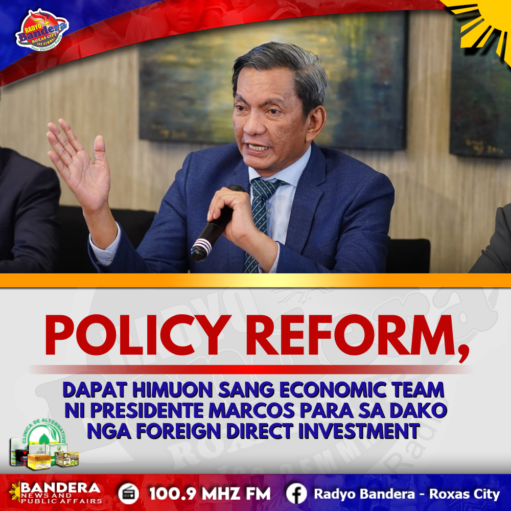 NEGOSYO | POLICY REFORM, DAPAT HIMUON SANG ECONOMIC TEAM NI PRESIDENTE MARCOS PARA SA DAKO NGA FOREIGN DIRECT INVESTMENT