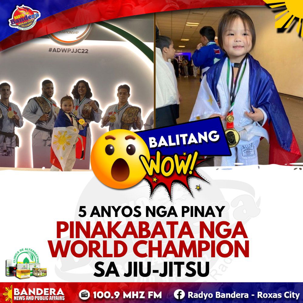 BALITANG WOW | 5 ANYOS NGA PINAY, PINAKABATA NGA WORLD CHAMPION SA JIU-JITSU