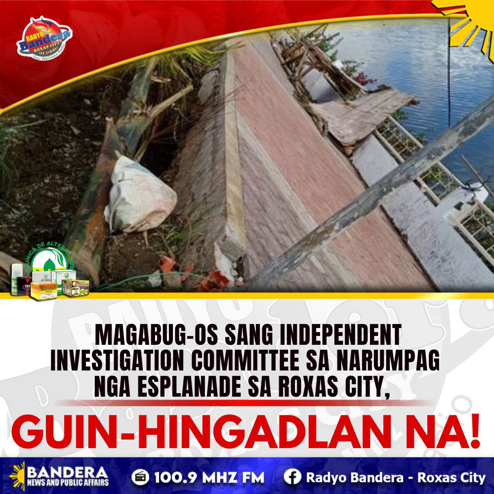 LOKAL | MAGABUG-OS SANG INDEPENDENT INVESTIGATION COMMITTEE SA NARUMPAG NGA ESPLANADE SA ROXAS CITY,GUIN-HINGADLAN NA!