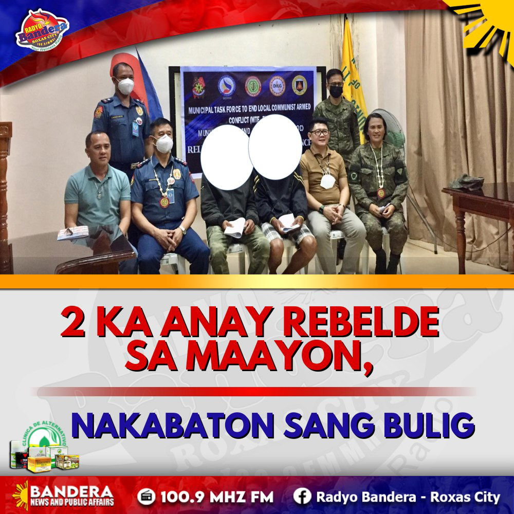 LOKAL | 2 KA ANAY REBELDE SA MAAYON, NAKABATON SANG BULIG