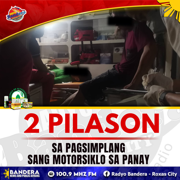 2 PILASON SA PAGSIMPLANG SANG MOTORSIKLO SA PANAY