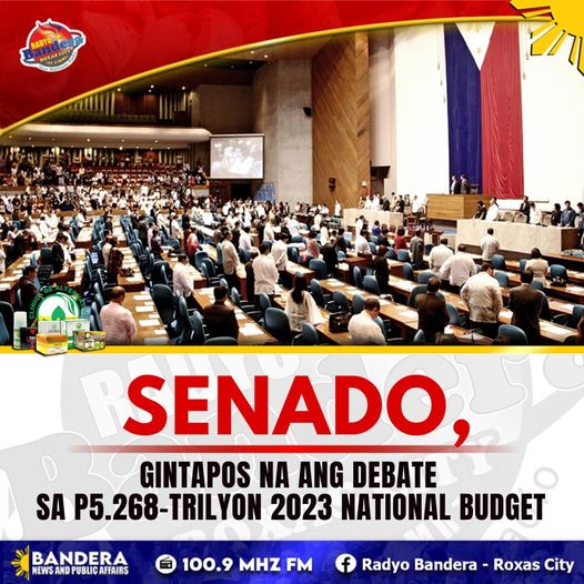 NATIONAL | SENADO, GINTAPOS NA ANG DEBATE SA P5.268-TRILYON 2023 NATIONAL BUDGET