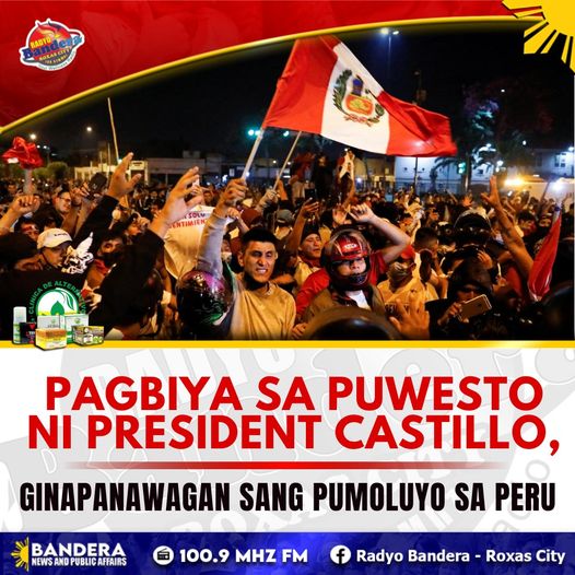 INTERNATIONAL | PAGBIYA SA PUWESTO NI PRESIDENT CASTILLO, GINAPANAWAGAN SANG PUMOLUYO SA PERU