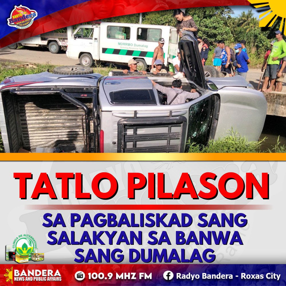 TATLO PILASON SA PAGBALISKAD SANG SALAKYAN SA BANWA SANG DUMALAG