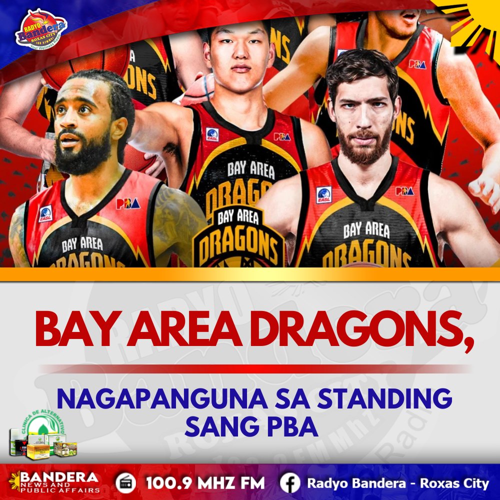 BAY AREA DRAGONS, NAGAPANGUNA SA STANDING SANG PBA