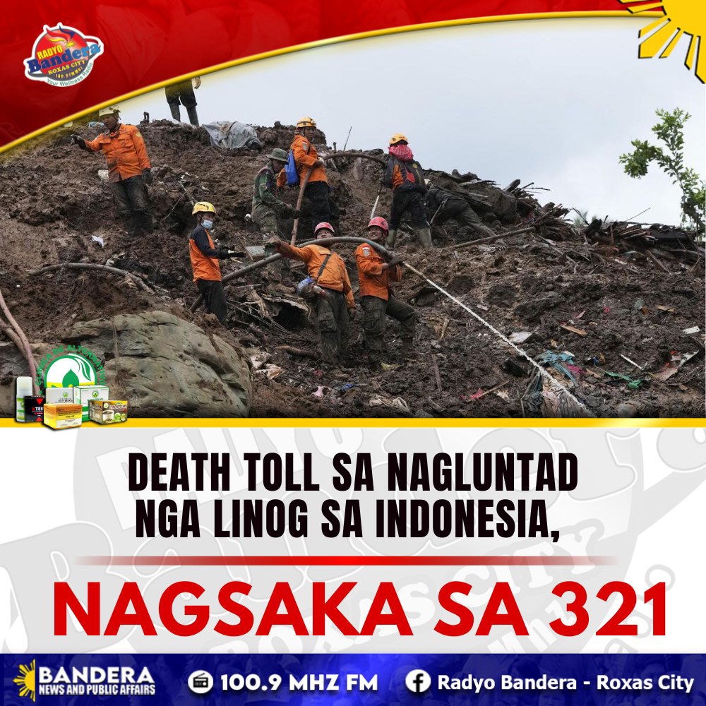 INTERNATIONAL | DEATH TOLL SA NAGLUNTAD NGA LINOG SA INDONESIA, NAGSAKA SA 321