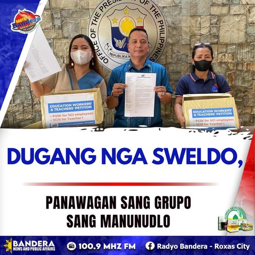 NATIONAL | DUGANG NGA SWELDO, PANAWAGAN SANG GRUPO SANG MANUNUDLO