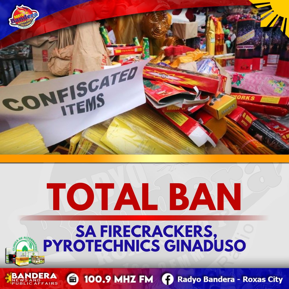 NATIONAL | TOTAL BAN SA FIRECRACKERS, PYROTECHNICS GINADUSO