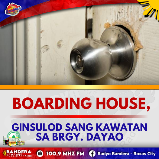 LOKAL | BOARDING HOUSE, GINSULOD SANG KAWATAN SA BRGY. DAYAO