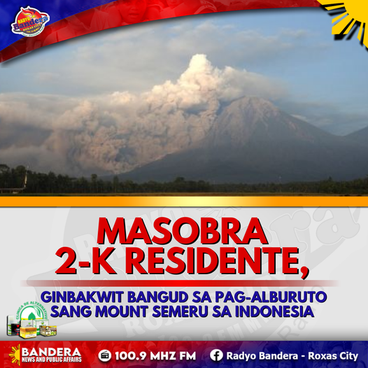 INTERNATIONAL | MASOBRA 2-K RESIDENTE, GINBAKWIT BANGUD SA PAG-ALBURUTO SANG MOUNT SEMERU SA INDONESIA