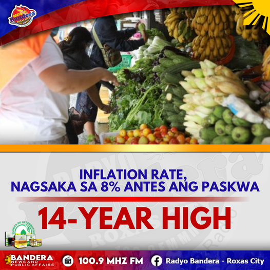 NATIONAL | INFLATION RATE, NAGSAKA SA 8% ANTES ANG PASKWA; BAG-O NGA 14-YEAR HIGH SA PAGSAKA SANG PRESYO