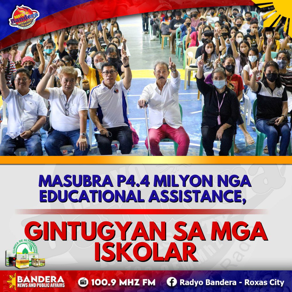 MASUBRA P4.4 MILYON NGA EDUCATIONAL ASSISTANCE, GINTUGYAN SA MGA ISKOLAR SA 4 KA BANWA