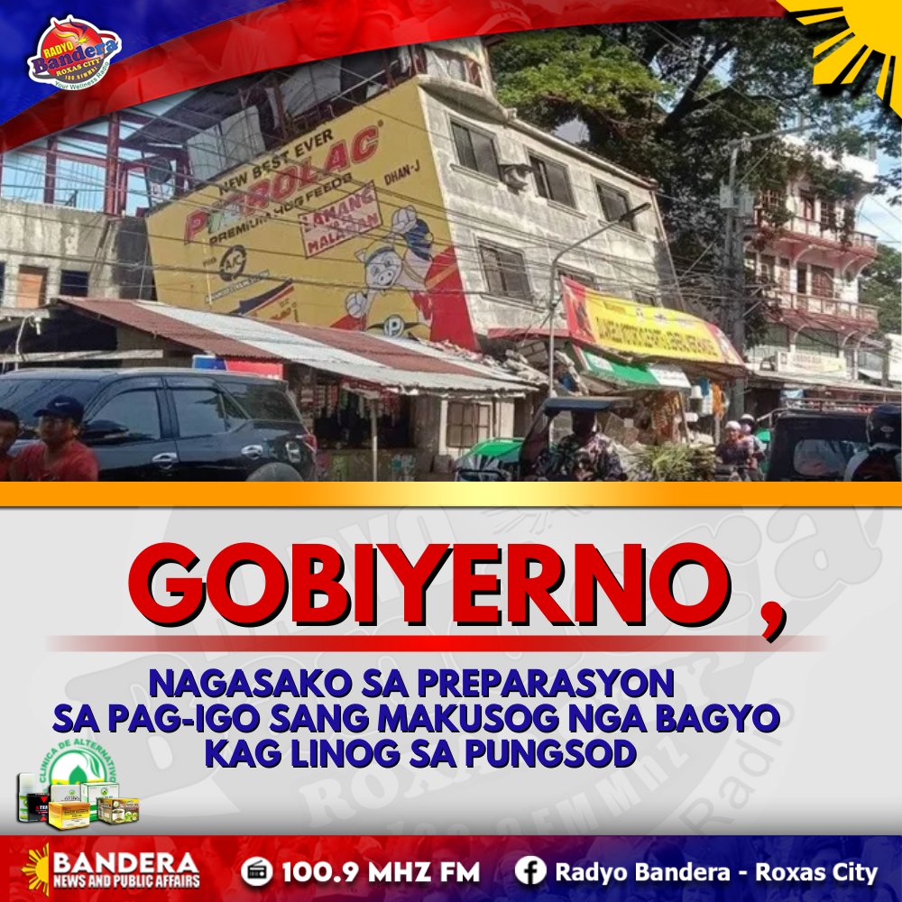 NATIONAL | GOBIYERNO , NAGASAKO SA PREPARASYON SA PAG-IGO SANG MAKUSOG NGA BAGYO KAG LINOG SA PUNGSOD