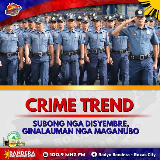 NATIONAL | CRIME TREND SUBONG NGA DISYEMBRE, GINALAUMAN NGA MAGANUBO