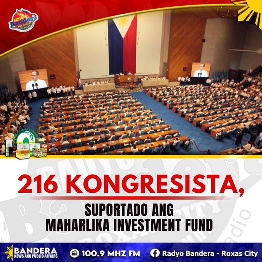 NATIONAL | 216 KONGRESISTA, SUPORTADO ANG MAHARLIKA INVESTMENT FUND