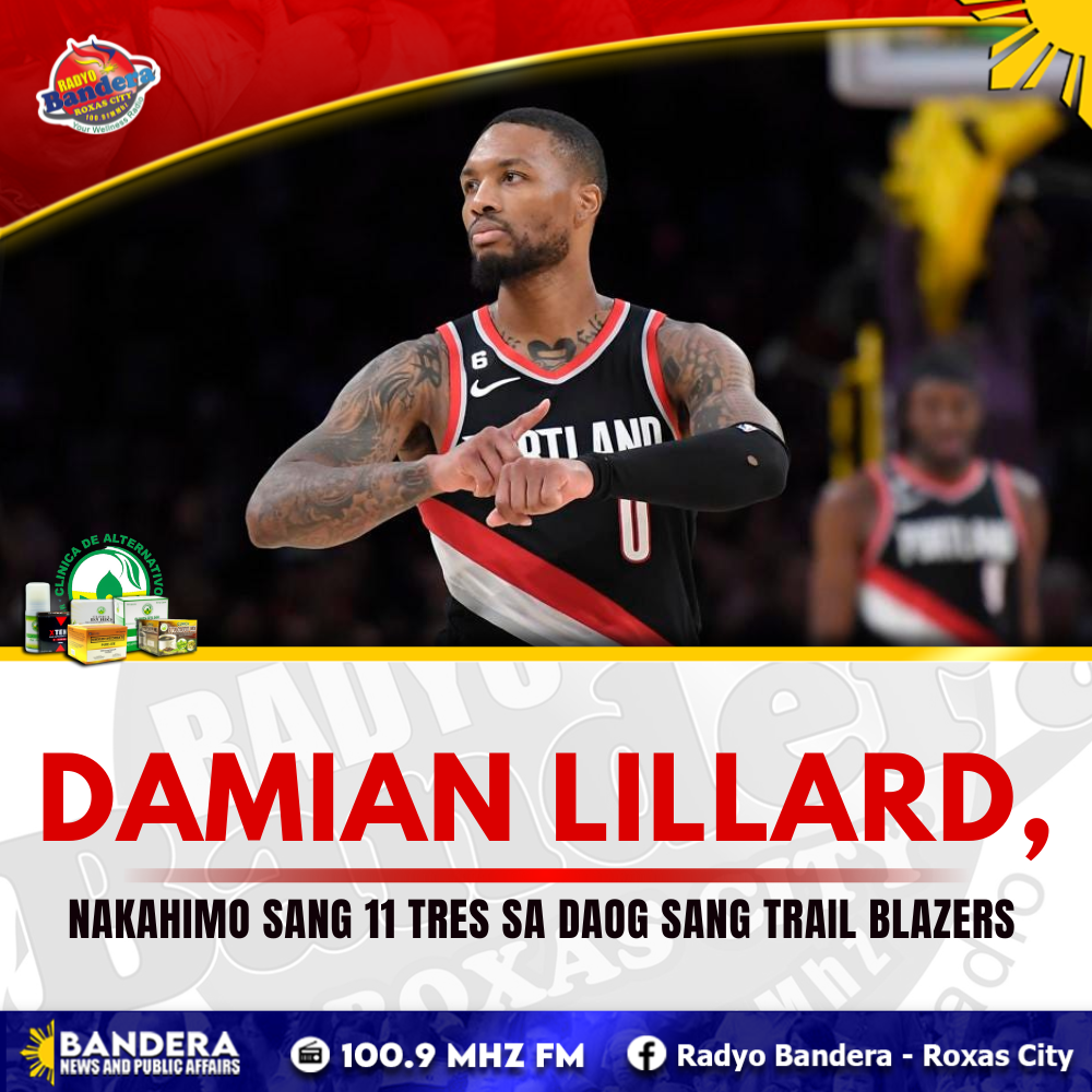 SPORTS | DAMIAN LILLARD, NAKAHIMO SANG 11 TRES SA DAOG SANG TRAIL BLAZERS