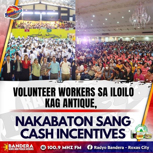 REGIONAL | VOLUNTEER WORKERS SA ILOILO KAG ANTIQUE, NAKABATON SANG CASH INCENTIVES