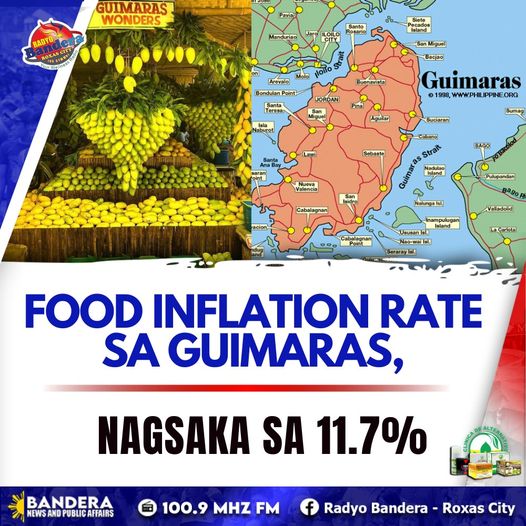 REGIONAL | FOOD INFLATION RATE SA GUIMARAS, NAGSAKA SA 11.7%