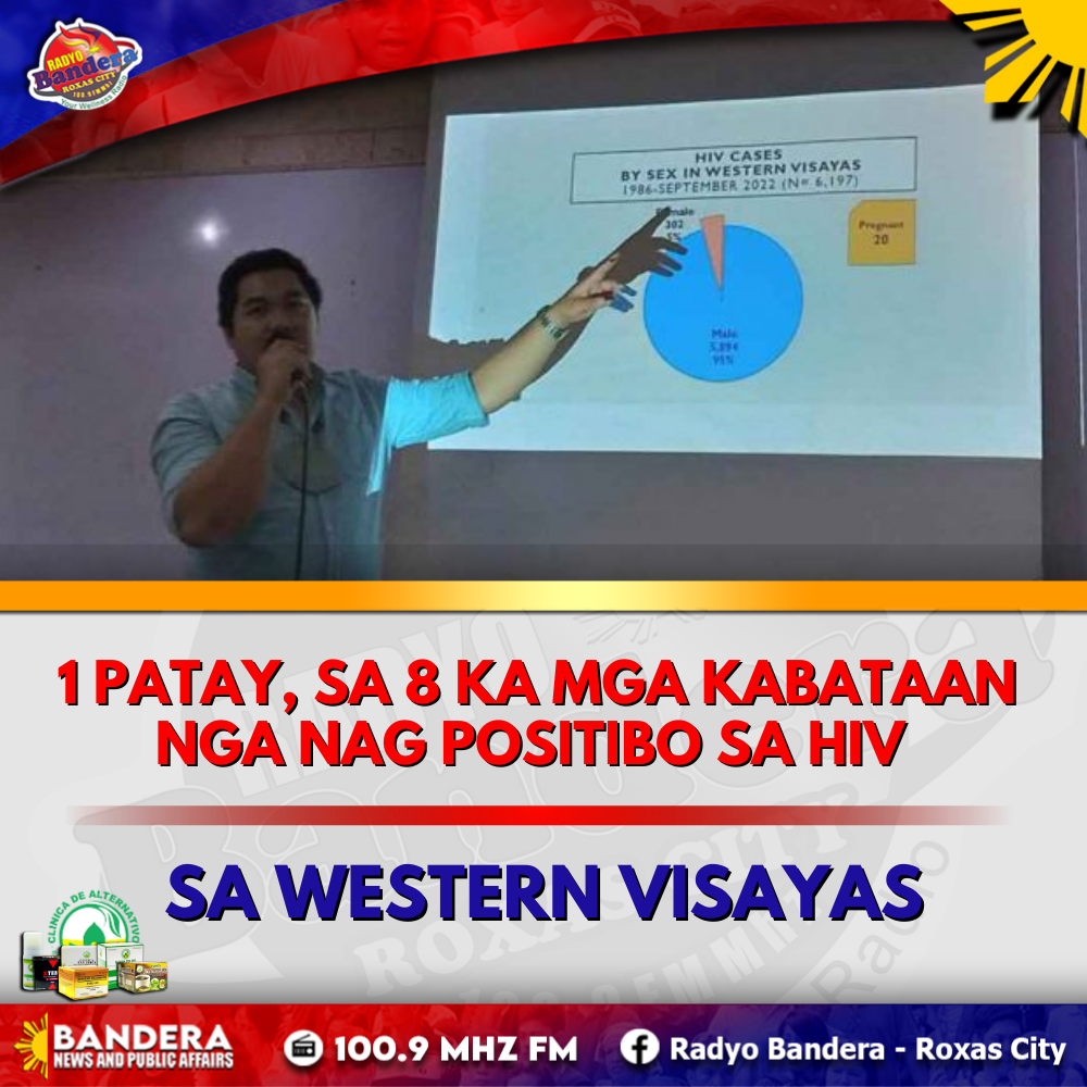 REGIONAL | 1 PATAY, SA 8 KA MGA KABATAAN NGA NAG POSITIBO SA HIV SA WESTERN VISAYAS