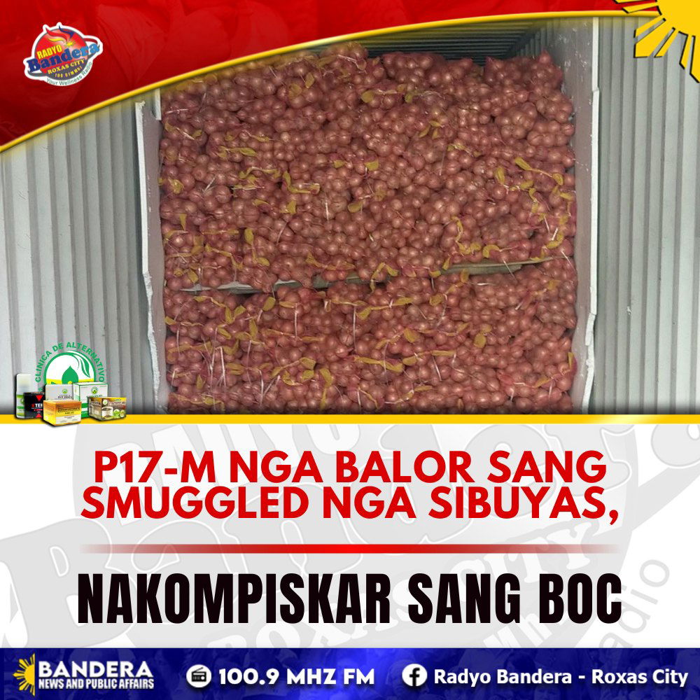 NATIONAL | P17-M NGA BALOR SANG SMUGGLED NGA SIBUYAS, NAKOMPISKAR SANG BOC