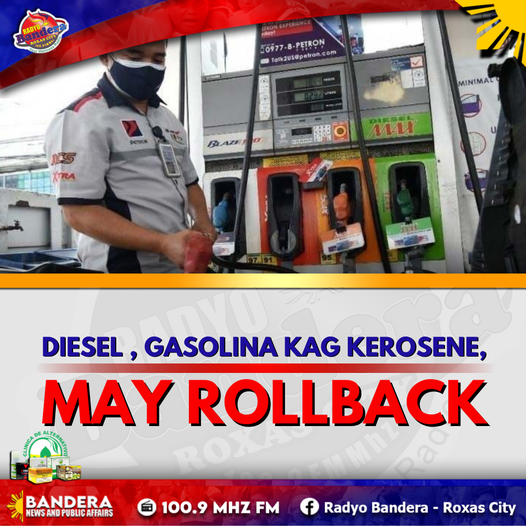 NATIONAL | DIESEL , GASOLINA KAG KEROSENE, MAY ROLLBACK