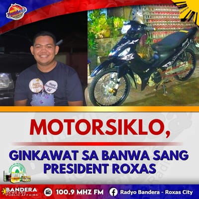 LOKAL | MOTORSIKLO, GINKAWAT SA BANWA SANG PRESIDENT ROXAS