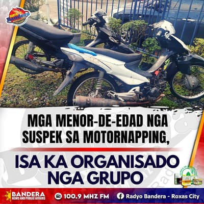 MGA MENOR-DE-EDAD NGA SUSPEK SA MOTORNAPPING, ISA KA ORGANISADO NGA GRUPO – PANAY PNP