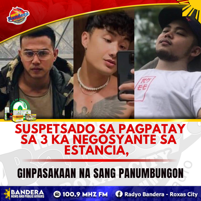 REGIONAL | SUSPETSADO SA PAGPATAY SA 3 KA NEGOSYANTE SA ESTANCIA, GINPASAKAAN NA SANG PANUMBUNGON