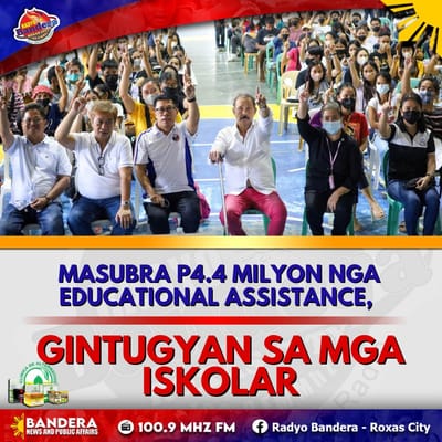 MASUBRA P4.4 MILYON NGA EDUCATIONAL ASSISTANCE, GINTUGYAN SA MGA ISKOLAR SA 4 KA BANWA