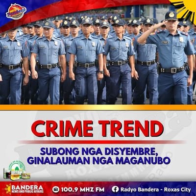 NATIONAL | CRIME TREND SUBONG NGA DISYEMBRE, GINALAUMAN NGA MAGANUBO