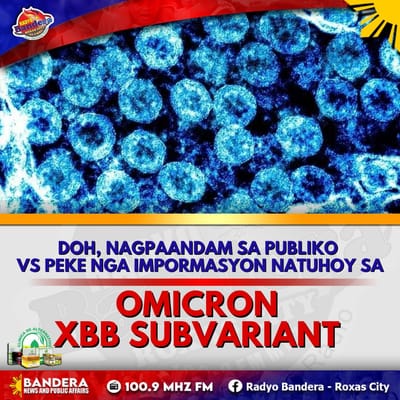 NATIONAL | DOH, NAGPAANDAM SA PUBLIKO VS PEKE NGA IMPORMASYON NATUHOY SA OMICRON XBB SUBVARIANT