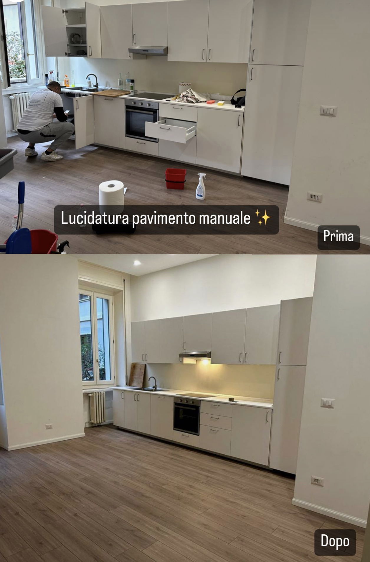 Lucidatura parquet manuale