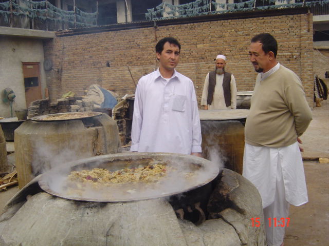 Alex & A. Qadir Qandeel at Dying plant