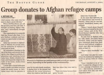Immigrant gets chance to aid homeland refugees BOSTON GLOBE By Randall S. Geller - Copy