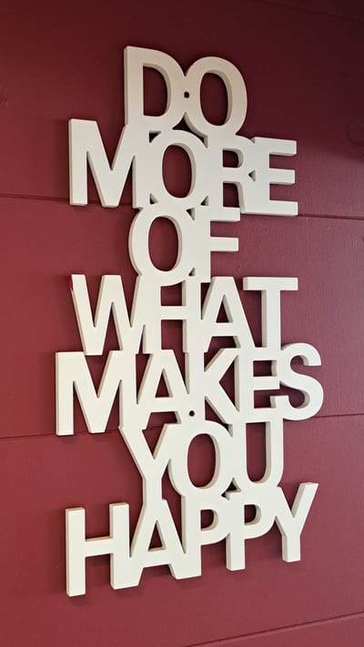 Do more of what makes you happy to combat stress