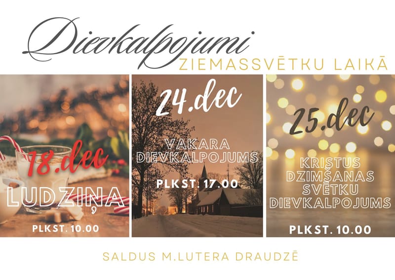 Ziemassvētku laika dievkalpojumi