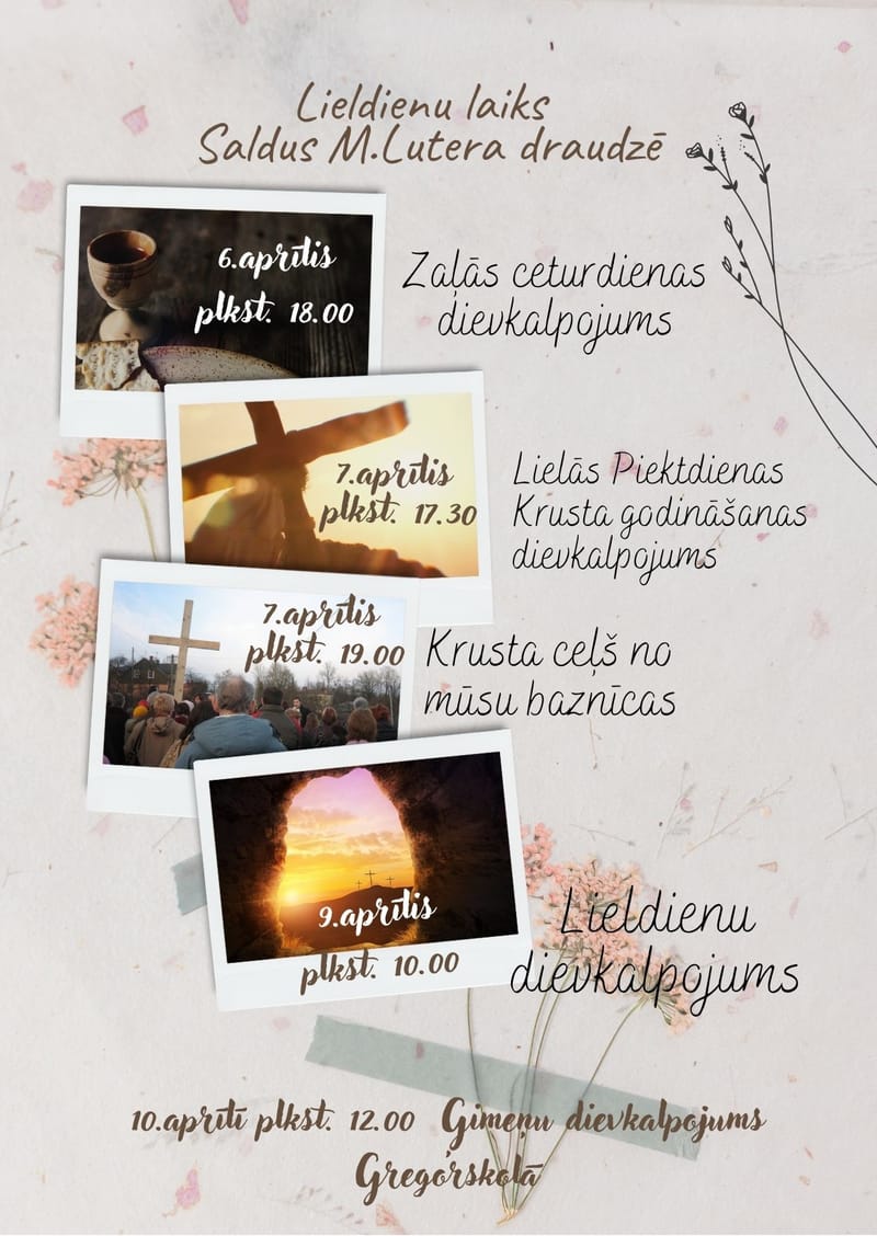 Lieldienu laika pasākumi