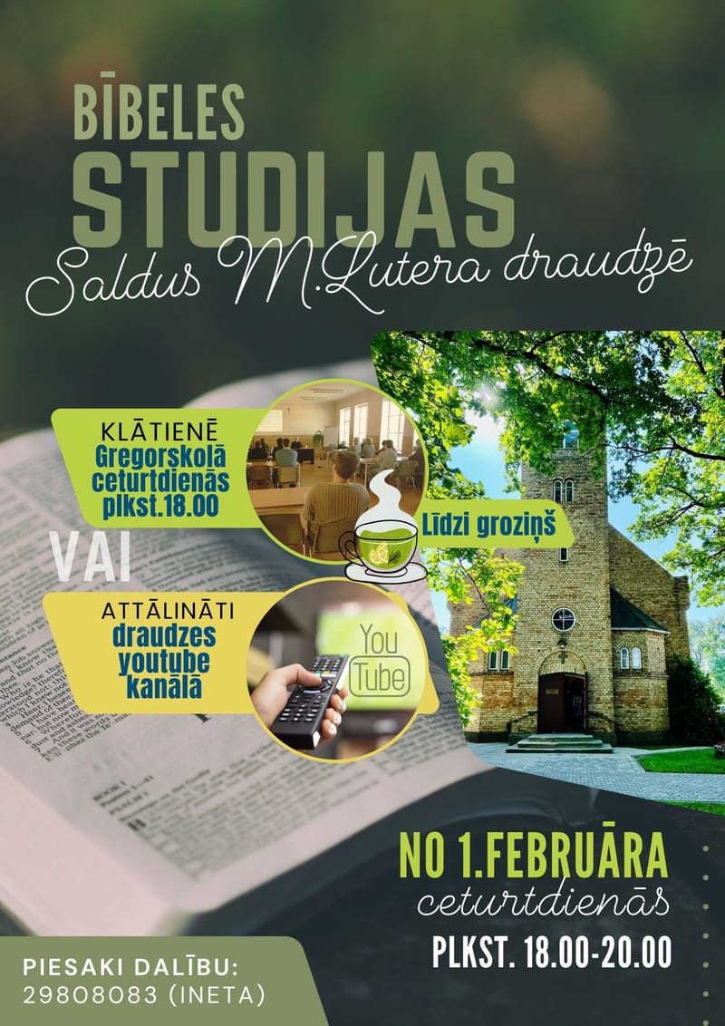 Esam uzsākuši Bībeles studijas